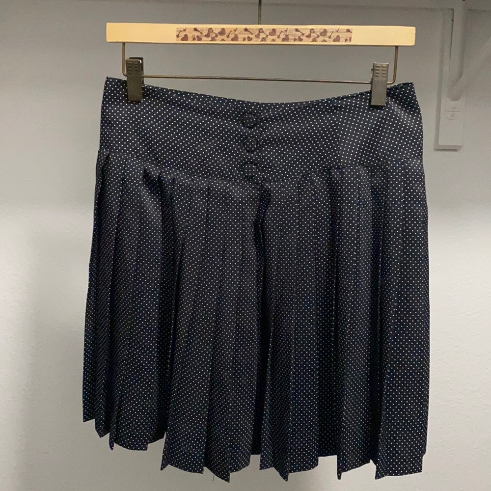 ESPRIT pleated, dotted mini skirt